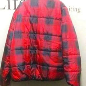 Buffalo plaid ladies winter coat